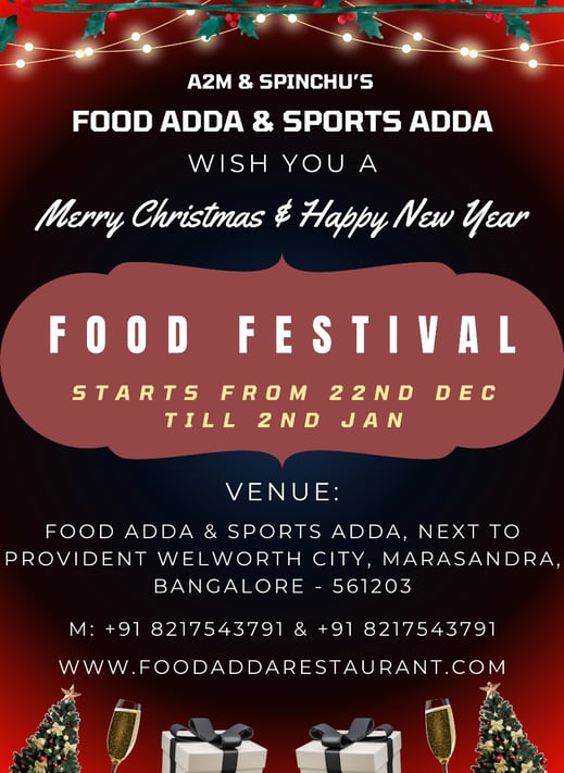 Christmas festival pamphlet design with party theme