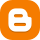 Blogger Orange and White Logo