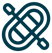 a blue and white logo with a large, curved, curved, and curved design