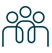 a group of people standing around a group of three people
