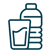 a bottle of water and a bottle of water