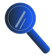 Decorative magnifying glass icon
