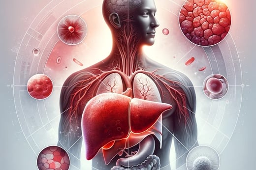 lejra a human body with a liver cirrhosis