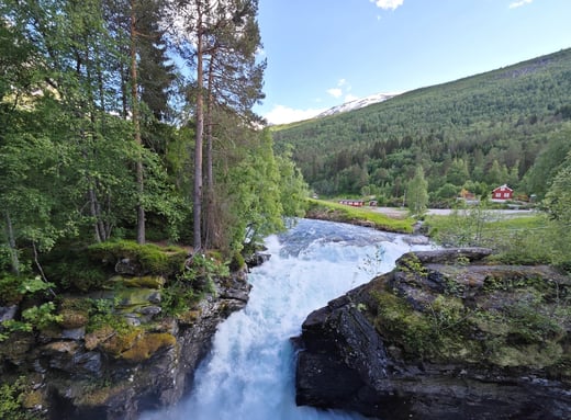 Gudbrandsjuvet waterfall Norway