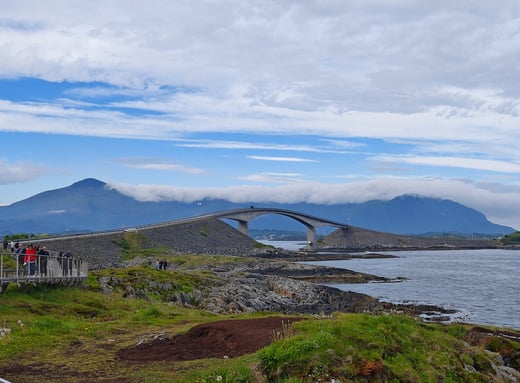 Storseisundbrua Bridge along Atlantic Road in Norway