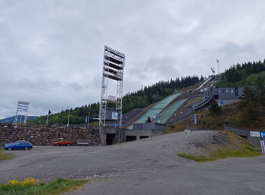 Ski Jump Slope at Lillehammer Norway