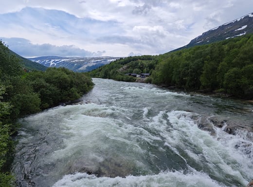 Magalaupet waterfall in Norway