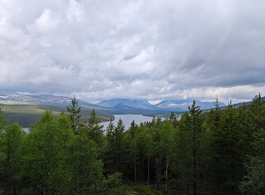 Sohlbergplassen viewing point in Norway
