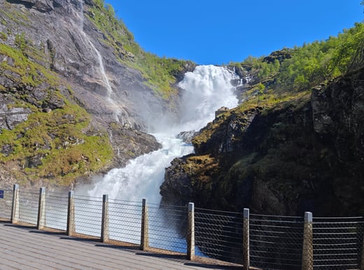 Waterfall in Flam Norway