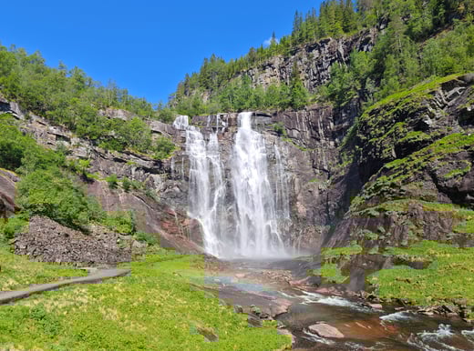 Skjervfossen waterfall in Norway