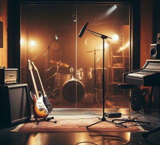 Image of a music recording studio