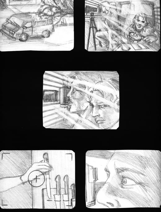 Ad Company storyboard - temperedworkds