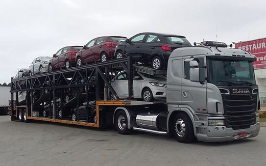 carreta cegonha para transporte de veículos, transpporte de veículos para o nordeste, cegonha