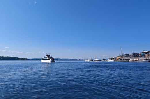 View from Aker Brygge Oslo Norway