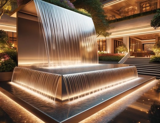 Water sheet fountain
