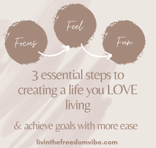 3 essential steps to change & creating a life you love living