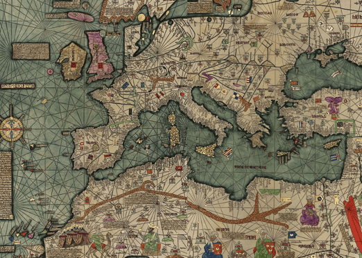 Hy-Brasil on an atlas.
