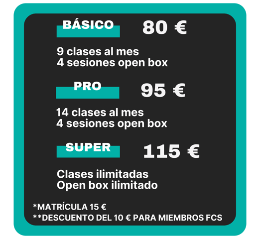 Tarifas vory crossfit precios