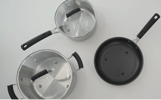 set 6 casseroles cooking surface