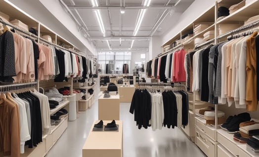 brown cardboard boxes on white metal rack