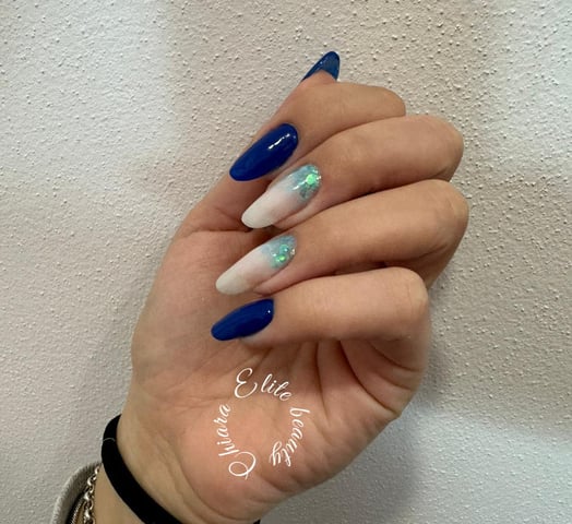 a women with a manicure and nail art
