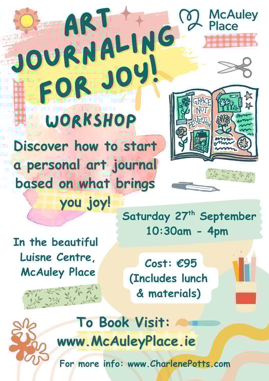Art Journaling for Joy information poster
