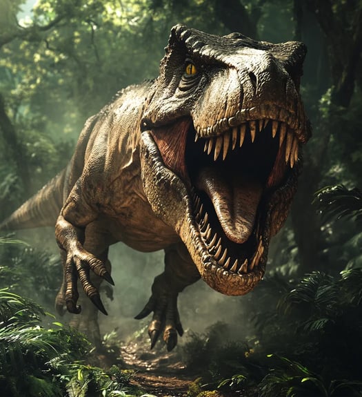 Kleurplaat van een T-rex voor jongens