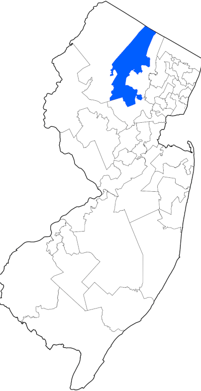 NJ Map with LD 25 in blue