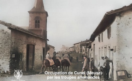 Cunel (Meuse) occupé par les troupes allemandes