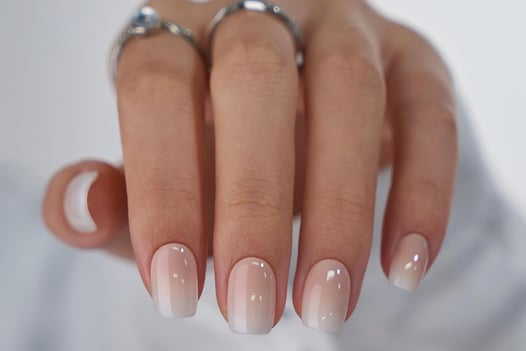 Press-on nails short square with a chic design perfect for elegant and easy DIY Valentine’s Day nail