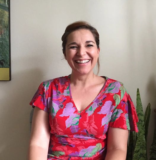 A photograph of the therapist looking at camera smiling warmly