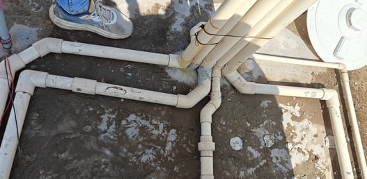 Cpvc pipe installation method and turn route
