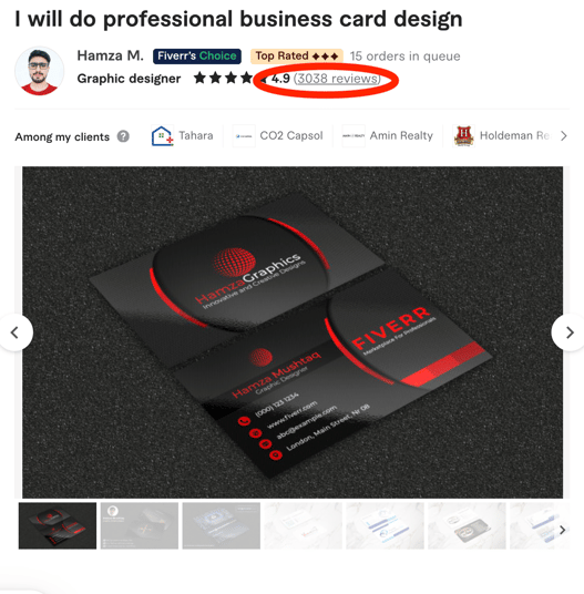 a business card with a business card holder