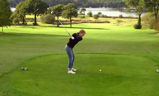 départ trou 1 au golf de Baden