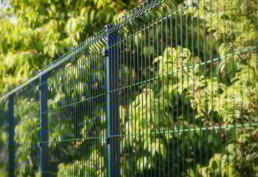 A finished fence panel, resulting from a complete manufacturing and welding process