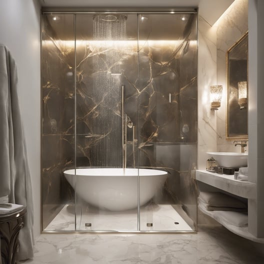 Shower screen kaca plos tempered 10mm