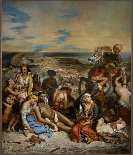 The Massacre at Chios - 1824 Eugene Delacroix  