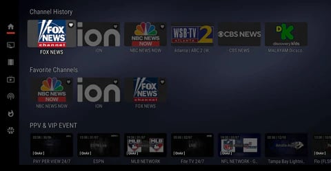 cacthontv app home screen