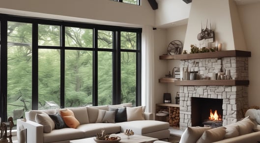 Bright living room with modern inventory
