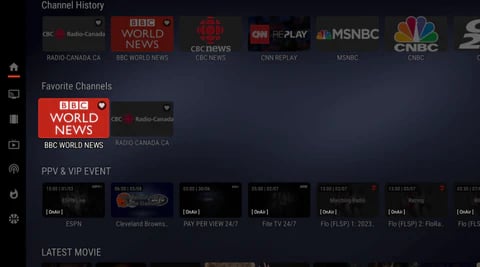 catchon tv apk home menu