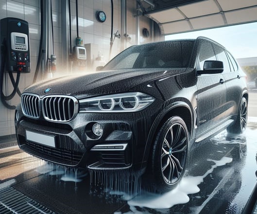 Automobilis savitarnos plovykloje