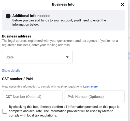 Business info