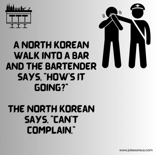 North Korean in a bar apparently can't complain about his situation