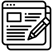 Icon for Blog/Articles website design, linking to the website form.
