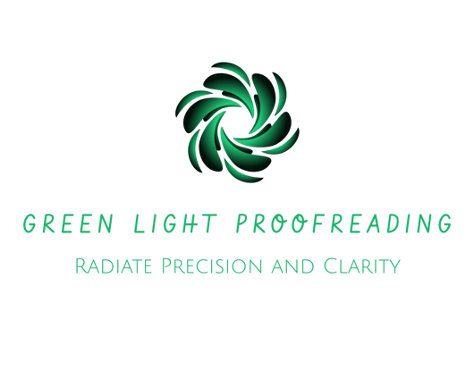 GREEN LIGHT PROOFREADING logo