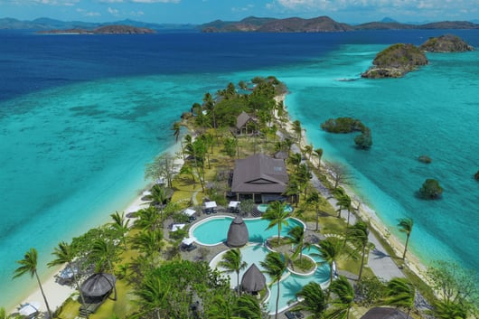 a resort in the middle of a tropical island from the Two Seasons Coron Island Resort & Spa, Palawan