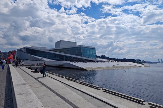 View of Norwegian Opera House in Oslo