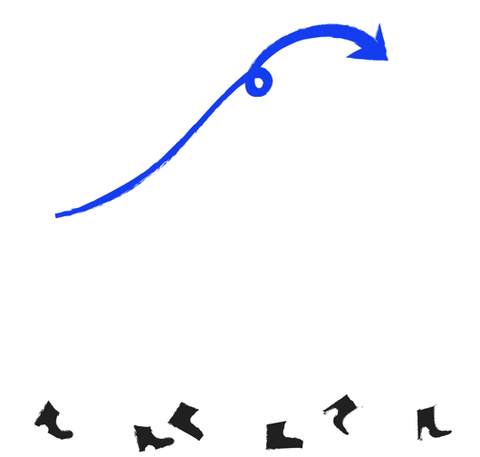 Illustration of steps showing how we work.