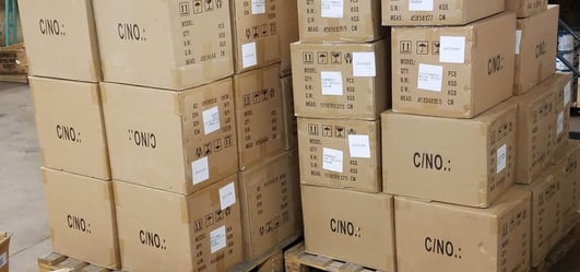 Boxes and Crates ready to be distributed