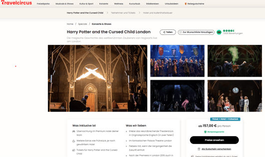 Travelcircus: Harry Potter London Städtereise